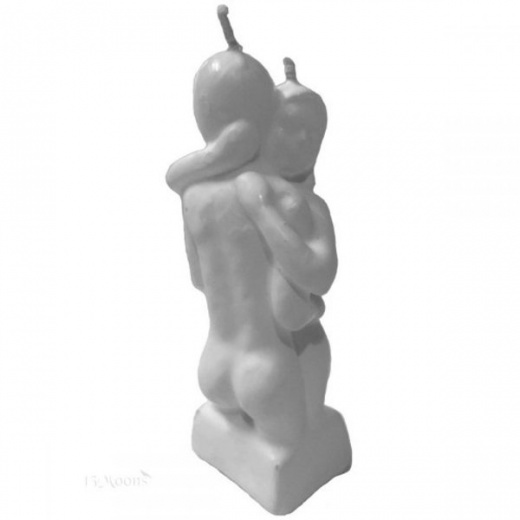 Erotic Couple Candle : White