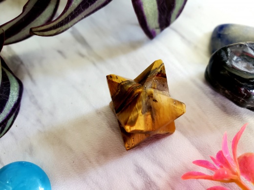 Golden Tiger Eye Merkaba