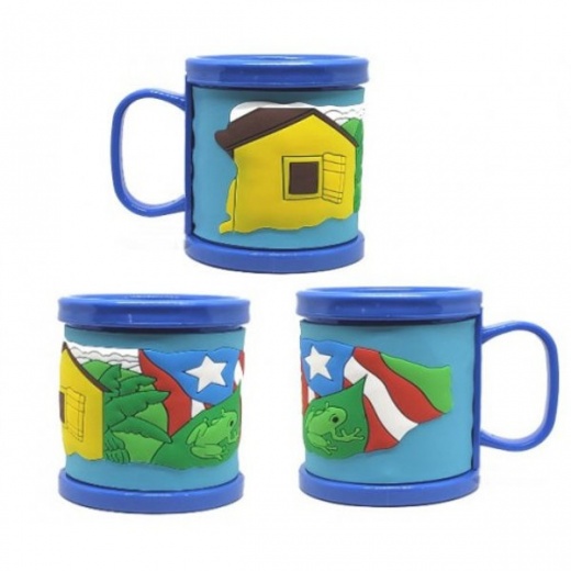 Puerto Rico Bold Plastic Mug Cup : Casita