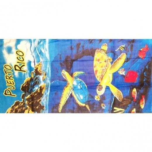 Towel Flag with Sea Turtle - Unique Poolside Gift