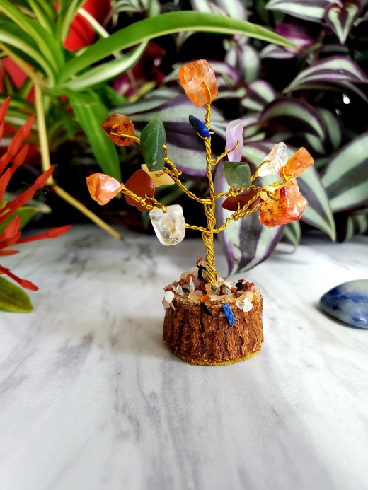 Chakra Stones Mini Tree Of Life - Wire Wrapped Healing Tree