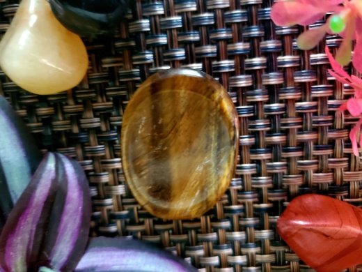 Golden Tiger Eye Oval Worry Stone