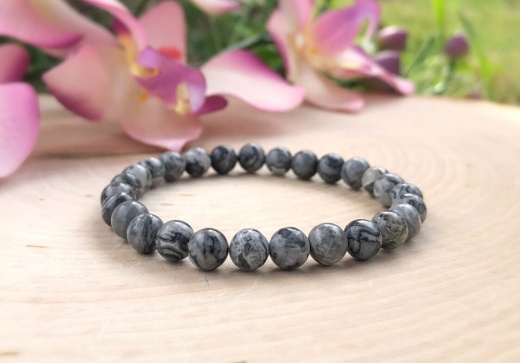 Bracelet 8Mm - Map Jasper