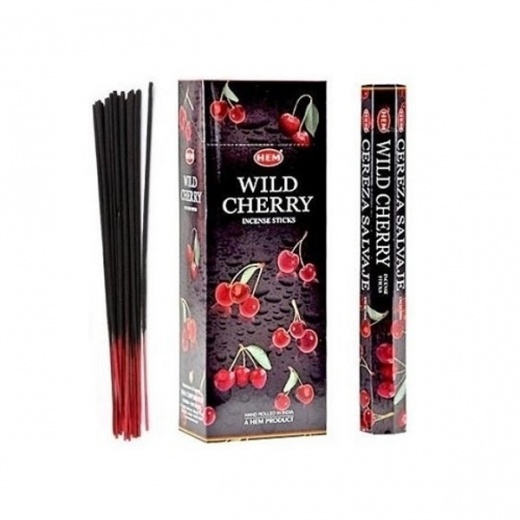 Wild Cherry Hem Incense - 120 Sticks, Hand Rolled by HEM Company