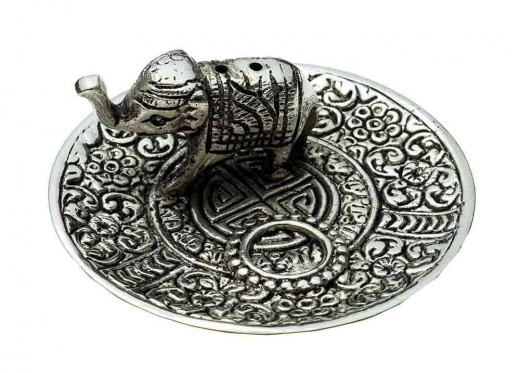 Aluminum Elephant Incense/Cone Burner