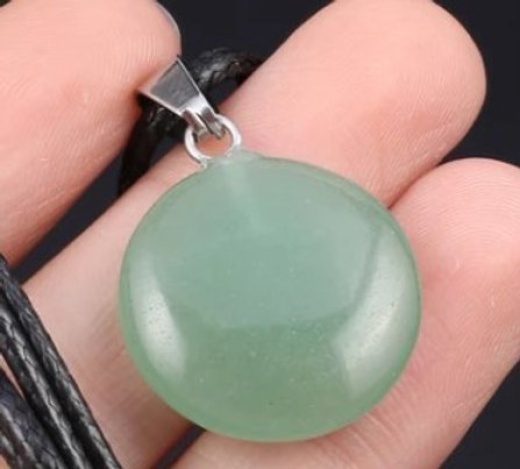Round Pendant Green Aventurine
