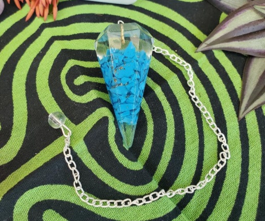 Pendulum Orgone Turquoise: Natural Energy Healing & EMF Protection