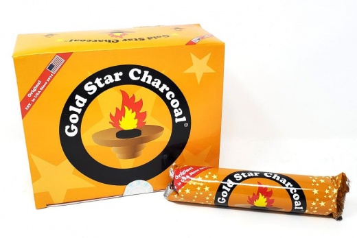 Box Gold Star Charcoal Roll (10 Rolls)