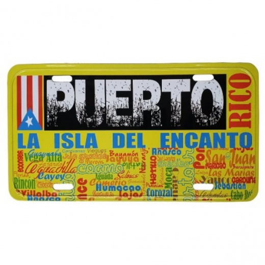 Puerto Rico License Plate : Cities