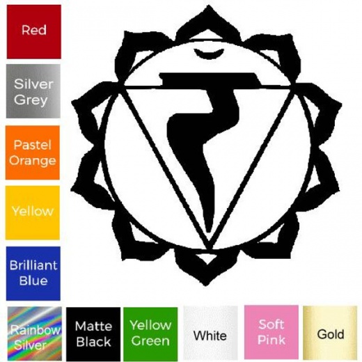 Solar Plexus Chakra Sticker #15 - Buy Online Now