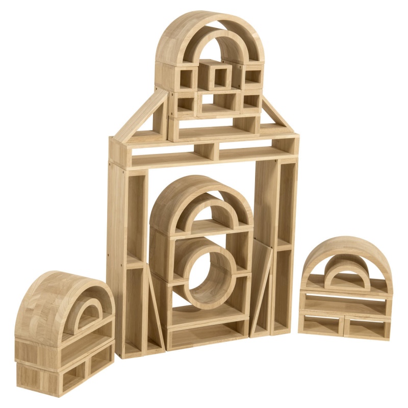 20 Pieces Roman Arch Collection with Tray Wooden order Toys