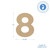 Wooden Number 8 Cutout, 8"