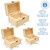 Unfinished Wooden Nesting Boxes, Set Of 3