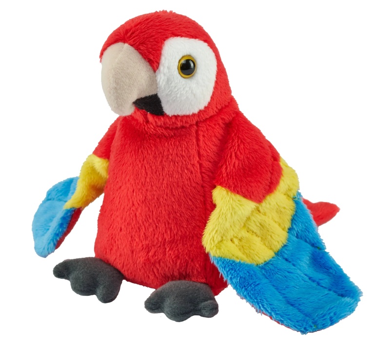Pocketkins Eco Scarlet Macaw Stuffed Animal - 5"