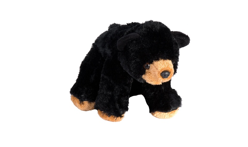 Cuddlekins Eco Black Bear Stuffed Animal - 8"
