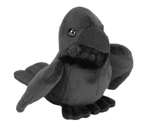 Pocketkins Eco Raven Stuffed Animal - 5"