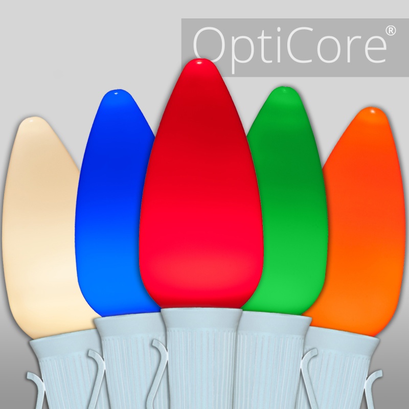 C9 Multicolor Smooth OptiCore® Commercial LED Christmas Lights
