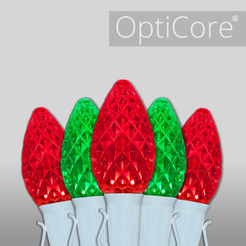 C7 Green / Red Opticore® Commercial Led Christmas Lights