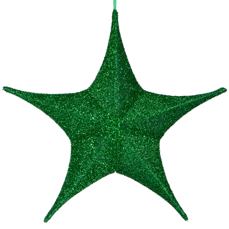 Green Polymesh Unlit Fold Flat Commercial Star