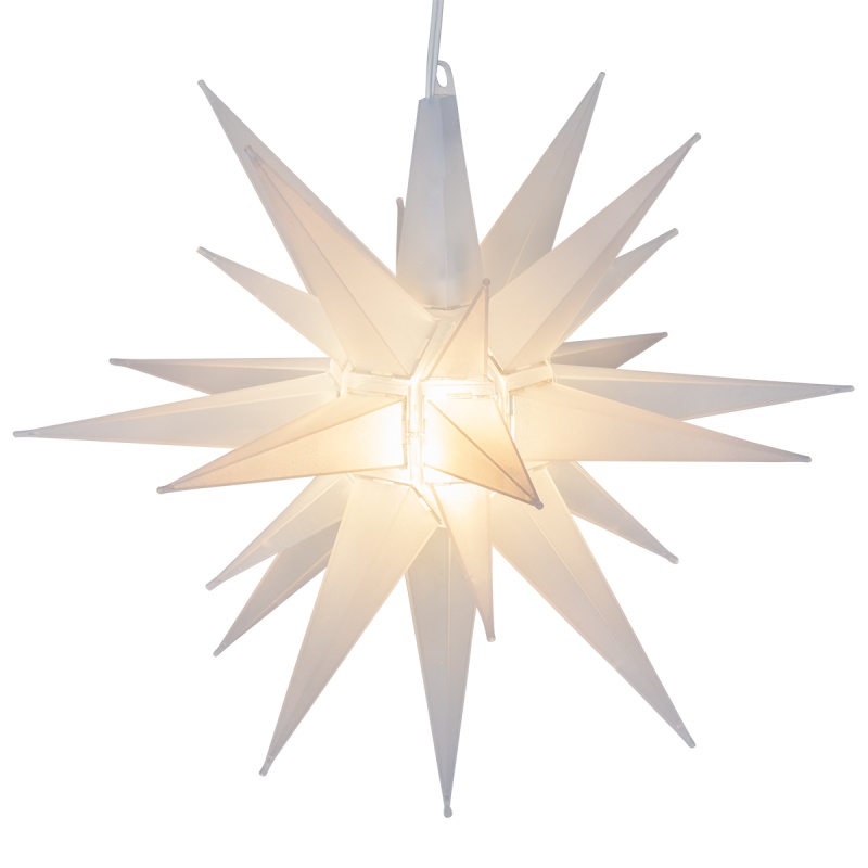 Clear Frosted Led Moravian Star