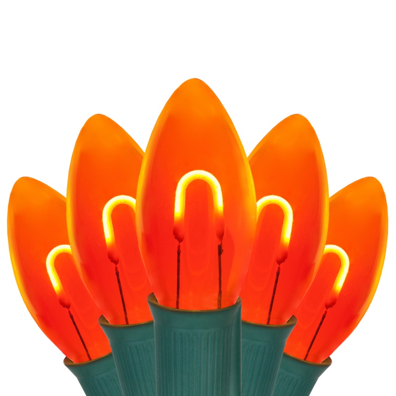 C9 Amber Flexfilament Shatterproof Vintage Commercial Led Christmas Lights