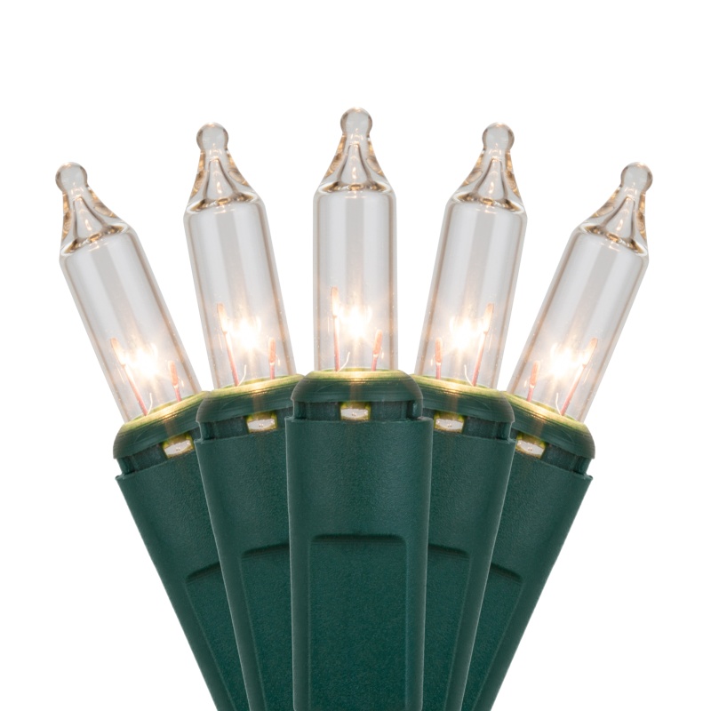 Wintergreen Commercial 100 Clear Mini Lights with Lamp Lock