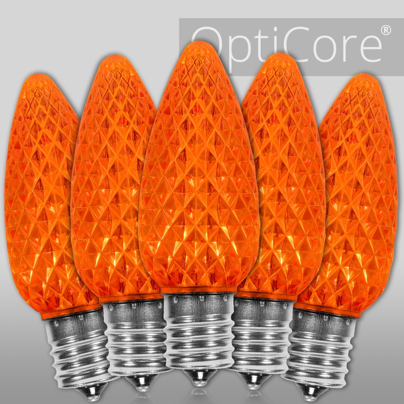 C9 Amber Opticore® Led Bulbs