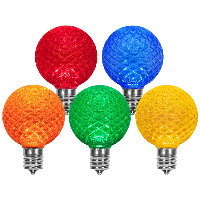 G50 Multicolor Opticore® Led Globe Light Bulbs, E17 - Intermediate Base