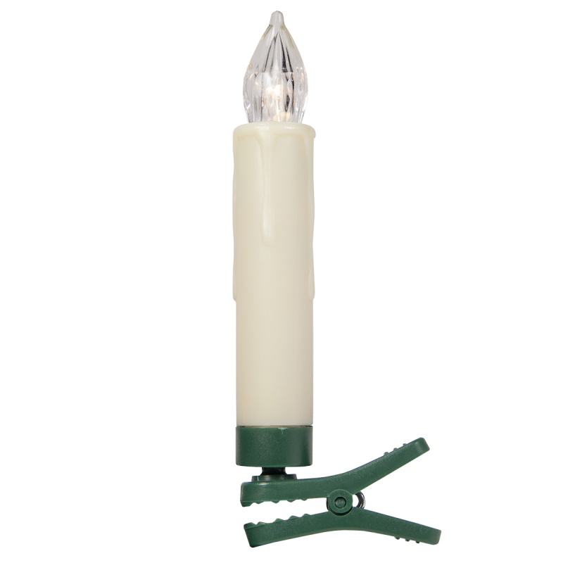 3.5" Remote Controlled Led Christmas Tree Candle Lights, Set Of 10
