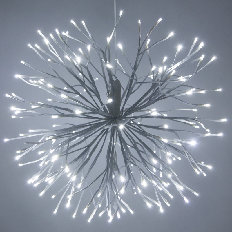 White Starburst Lighted Branches Cool White Led Twinkle