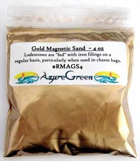 Gold Magnetic Sand (Lodestone Food) 4Oz