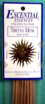 Tibetan Musk Essential Essences Incense Sticks 16 Pack