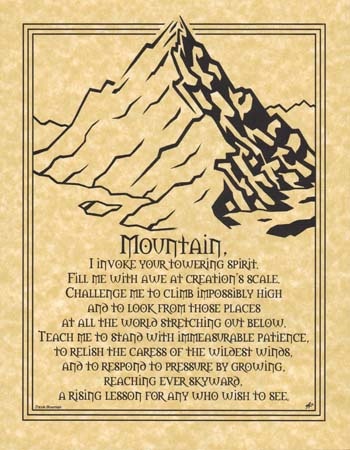 Mountain Prayer Poster - Inspirational Wall Art