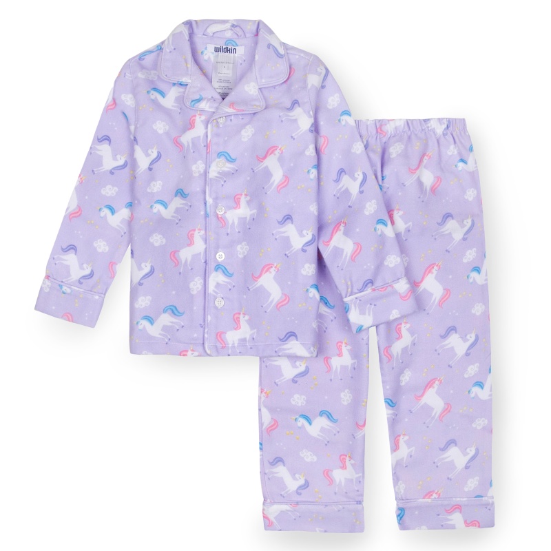 Unicorn Flannel Pajamas, Size 4