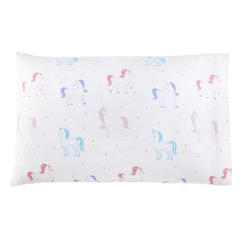 Unicorn 100% Cotton Flannel Pillow Case - Standard