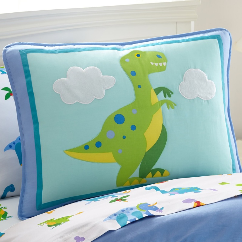 Dinosaur Land Cotton Pillow Sham
