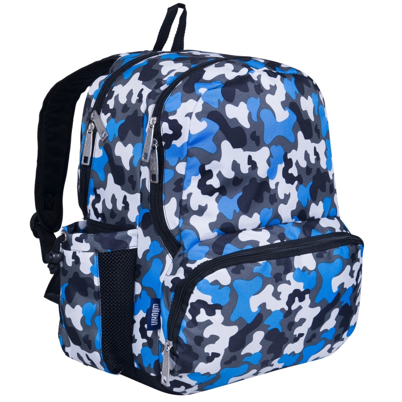 Blue Camo 17 Inch Backpack