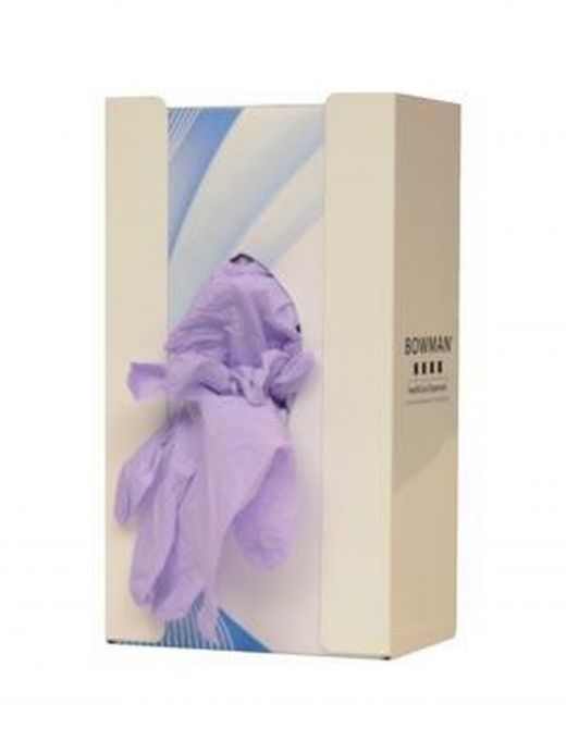 Marketlab Bowman Gb-001 White Powder Coated Metal Single Glove Dispensers