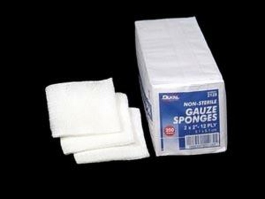 Dukal 2128-100 Woven Cotton Gauze Sponges