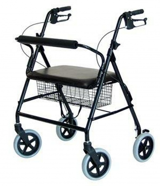 Lumex Rj4400k Walkabout Bariatric Imperial Four-Wheel Aluminum Rollators