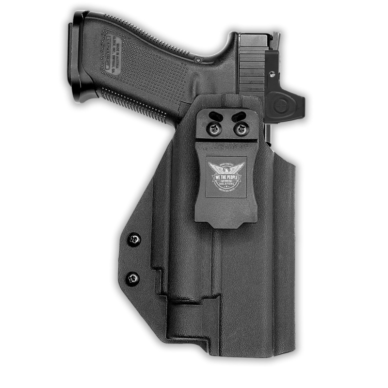 Glock 34 Mos With Olight Baldr Pro Light Red Dot Optic Cut Iwb Holster