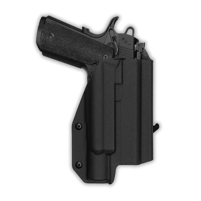 1911 4" Commander 45Acp Railed With Surefire X300t-B Light Owb Holster