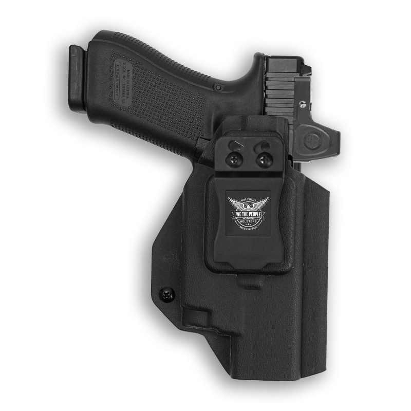 Glock 17 Mos With Olight Baldr Rl Mini Light Red Dot Optic Cut Iwb Holster