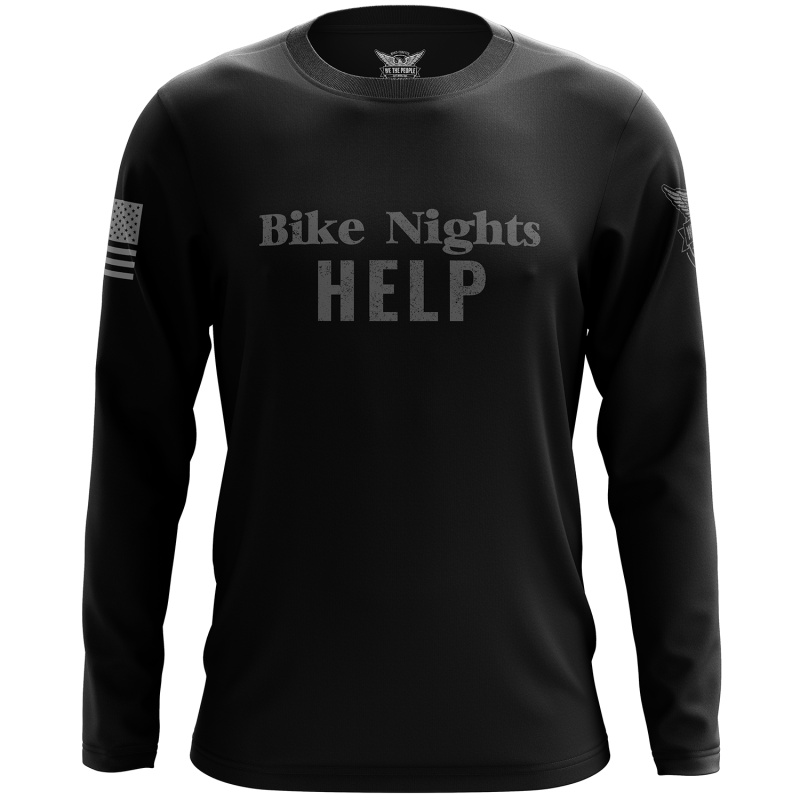 Bike Nights Help Long Sleeve Shirt
