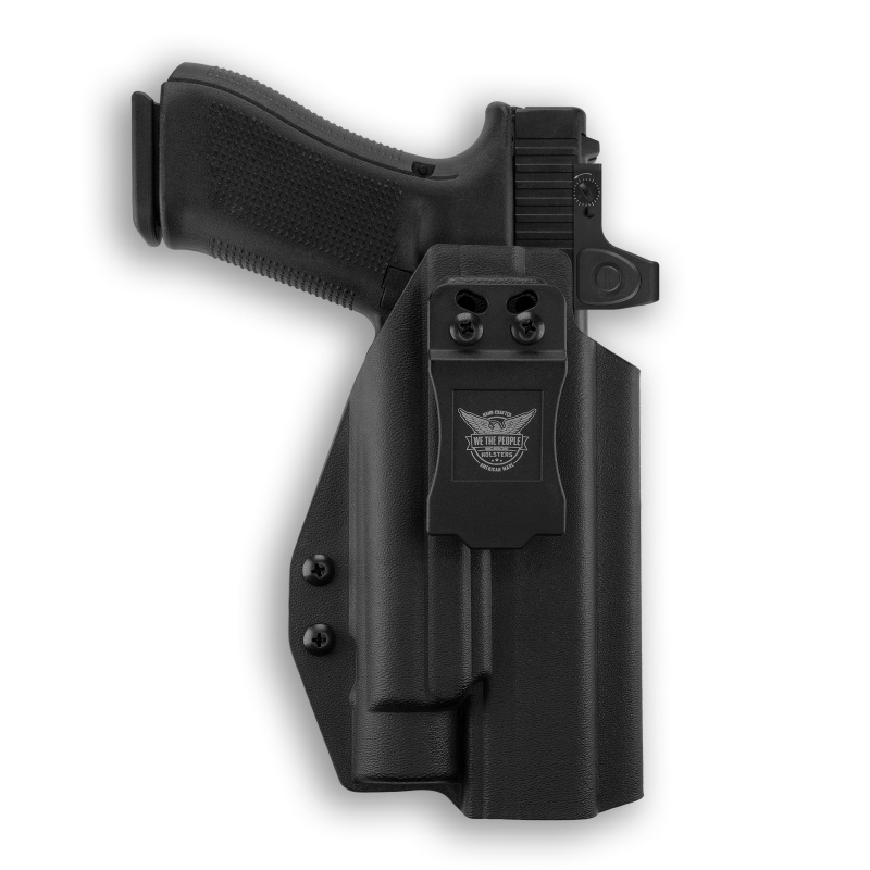 Glock 34 Mos With Streamlight Tlr-1 Hl-X Light Red Dot Optic Cut Iwb Holster