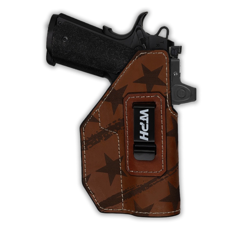 1911 Government Red Dot Optic Cut Independence Leather Iwb Slimfit Holster