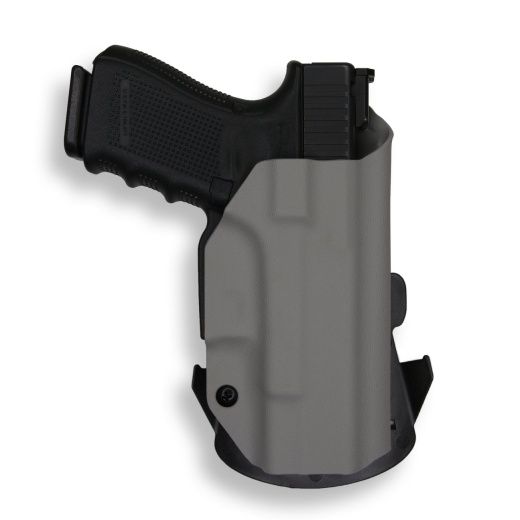 Glock 35 With Streamlight Tlr-3 Light Owb Holster Gray / Left
