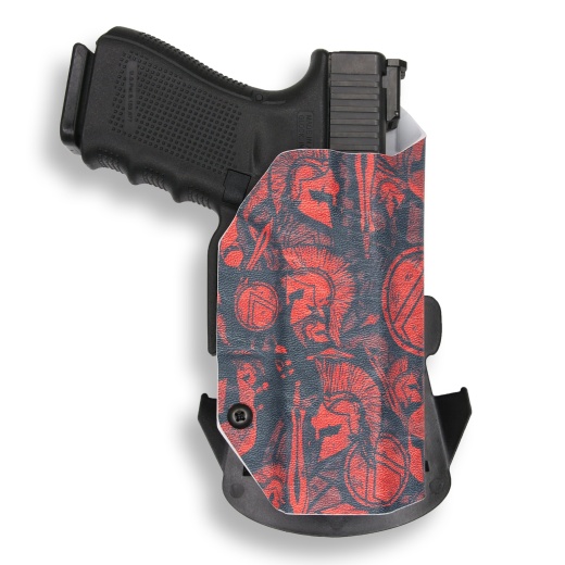 Smith & Wesson 442 / 642 Revolver Owb Holster Red Spartan Camo / Left