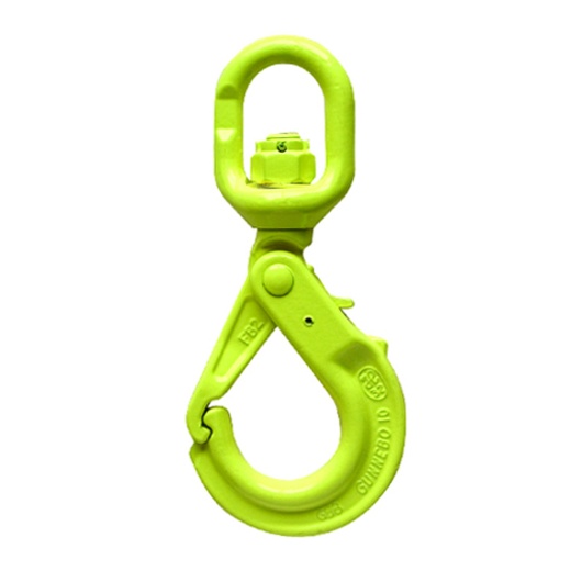Gunnebo 1/2" Lbk-13-10 Grade 100 Self-Closing Swivel Hook - 15000 Lbs Wll