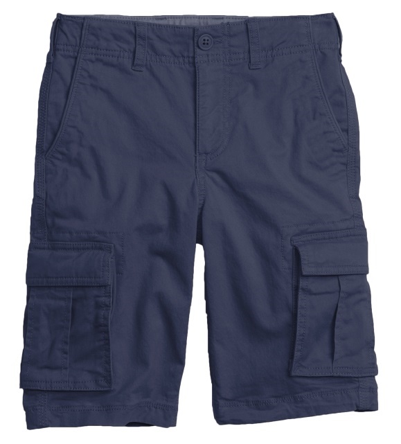 Wholesale Boys Stretch Cargo Shorts In Navy - Case Of 36, Case Of 36